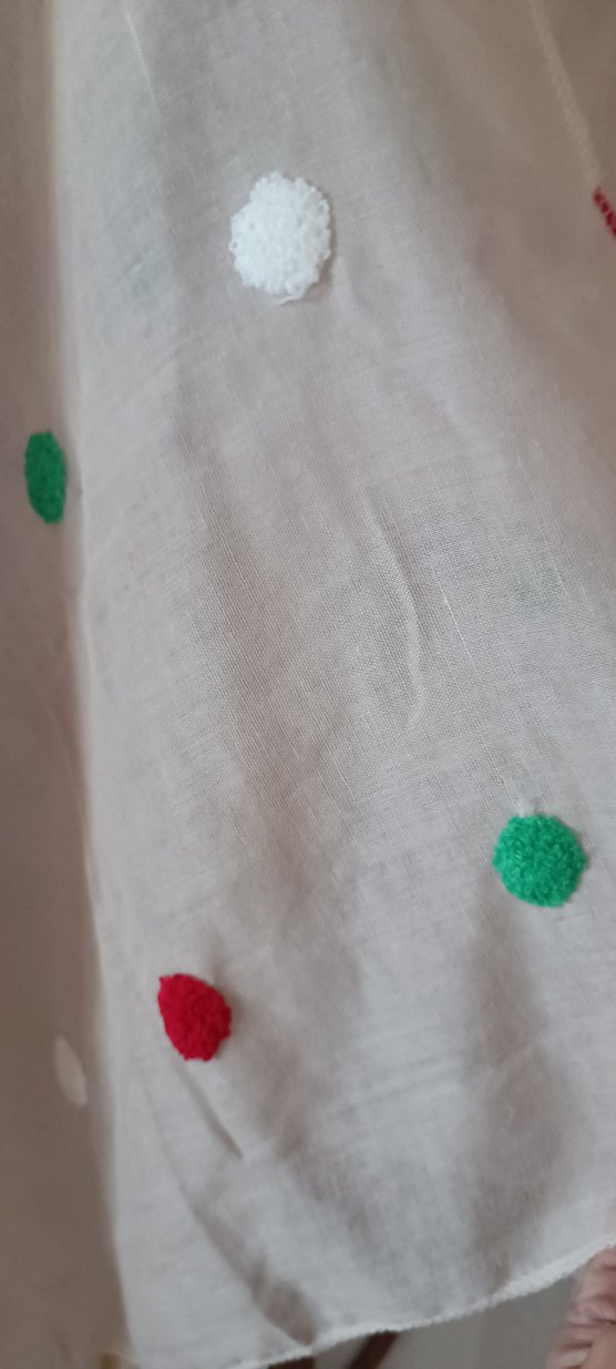 plaj kıyafeti Puantiyeli Bohem mayo bkiniy üstü plaj kıyafeti - Görsel 3