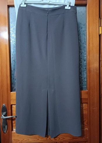 Füme Kadın Uzun Drapeli Etek - Görsel 3