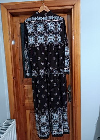 Püsküllü, Uzun Kollu Bohem Uzun Elbise - Görsel 3