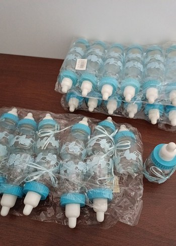 Mavi Mini Bebek Biberonu Süsleme - Görsel 3