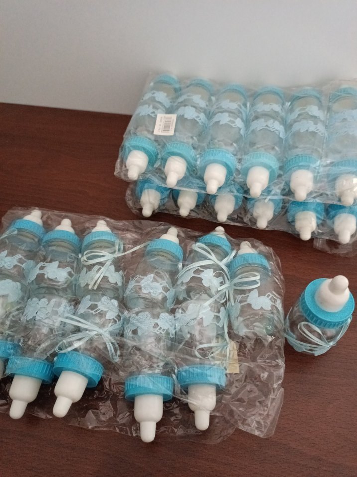 Mavi Mini Bebek Biberonu Süsleme - Görsel 3