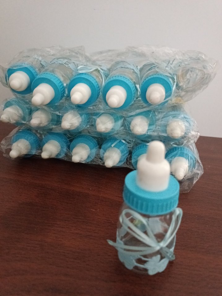 Mavi Mini Bebek Biberonu Süsleme - Görsel 2