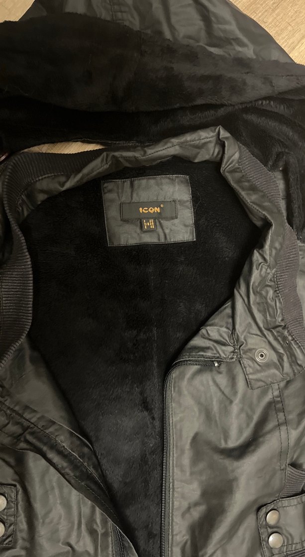 Siyah Kadın Uzun Kürklü Ceket - Görsel 2