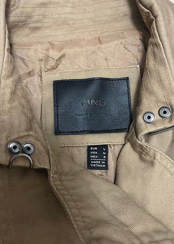 Kadın Bej Midi Trençkot Siyah Fermuar Detaylı - Görsel 2