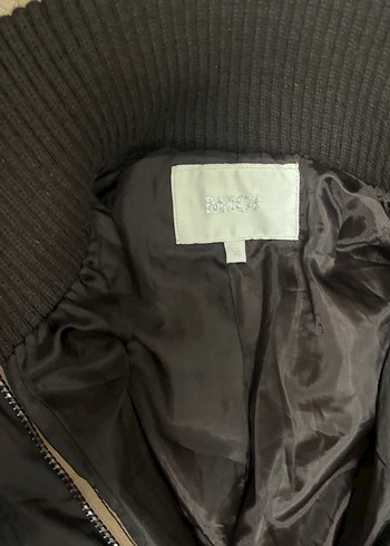 Siyah Uzun Kadın Kışlık Mont Fermuarlı - Görsel 2