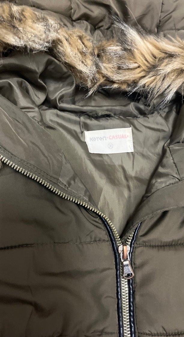 Kürk Detaylı Kadın Kışlık Mont - Görsel 2