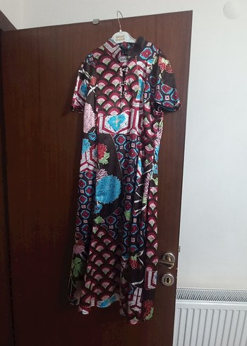 Zara Çok Renkli Desenli Uzun Tunik Bluz