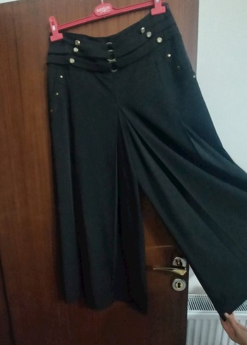 Zara Düğmeli Siyah Uzun Kadın Etek