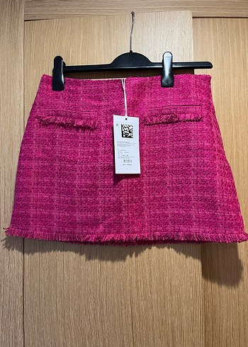 Pembe Triko Mini Etek