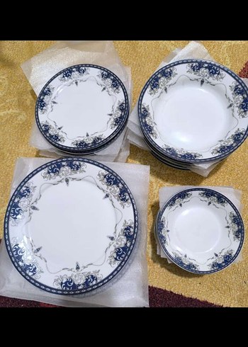 Beyaz Kenarlı Yemek Tabağı Seti - Görsel 3