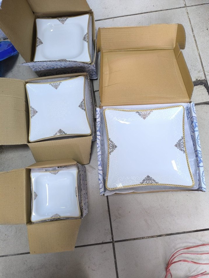 Beyaz Kenarlı Yemek Tabağı Seti - Görsel 4