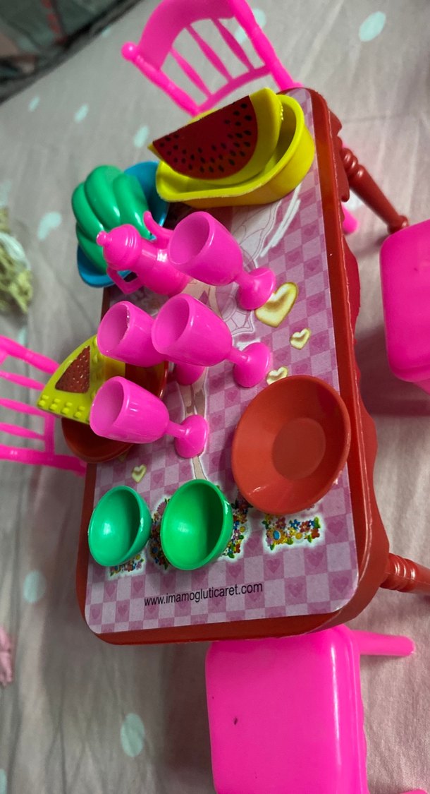 Barbie Yemek Masası Seti - Görsel 3