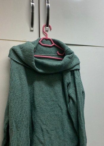 Gri  Örgü Kadın Kazak - Görsel 2