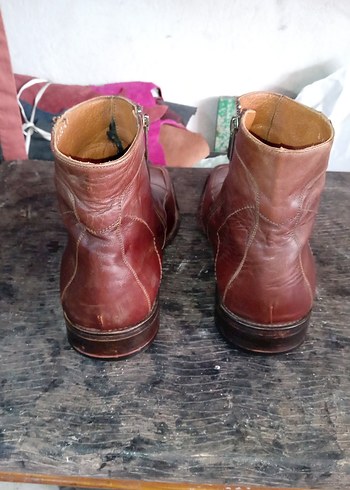 Kahverengi Deri Tokalı Erkek Bot - Görsel 3