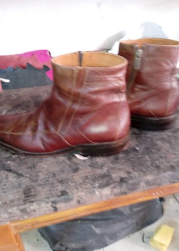 Kahverengi Deri Tokalı Erkek Bot - Görsel 2