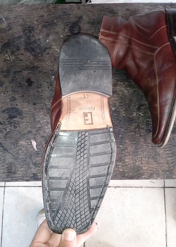 Kahverengi Deri Tokalı Erkek Bot - Görsel 5