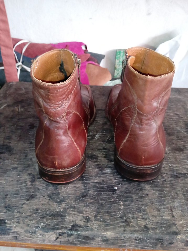 Kahverengi Deri Tokalı Erkek Bot - Görsel 3