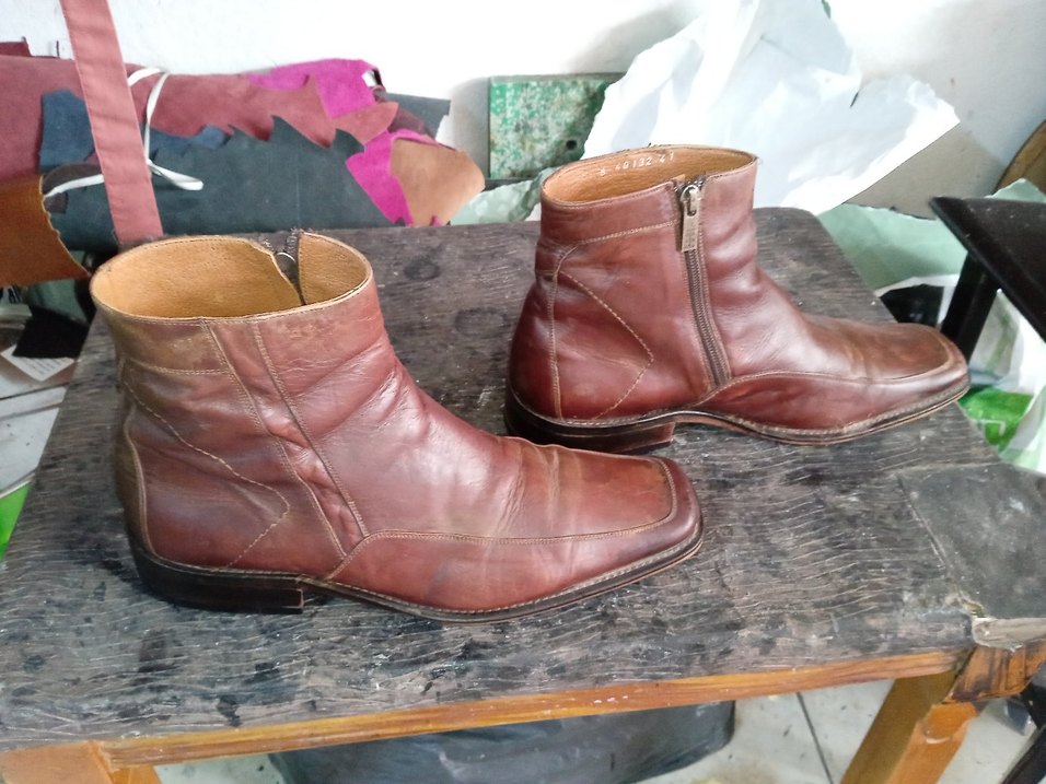 Kahverengi Deri Tokalı Erkek Bot - Görsel 4