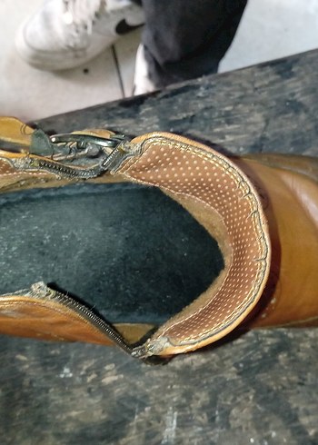 Kahverengi Deri Tokalı Kadın Botları - Görsel 5