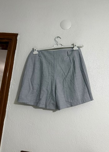 Diğer Gri Pilili Kadın Mini Etek