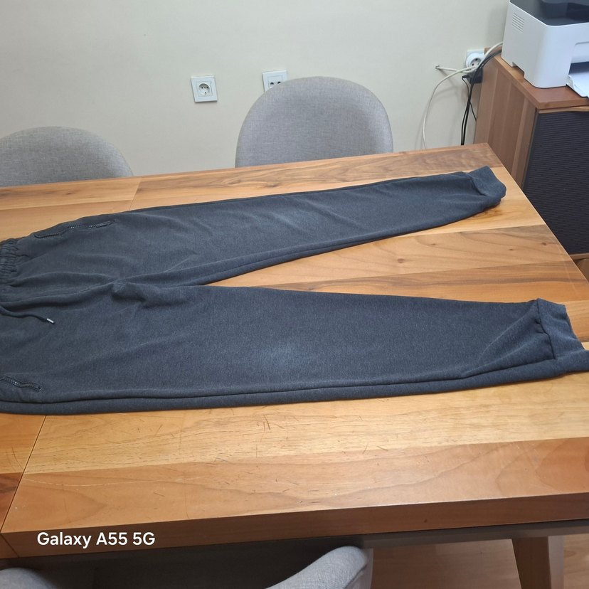 Gri Fermuarlı Erkek Eşofman Altı - Görsel 2