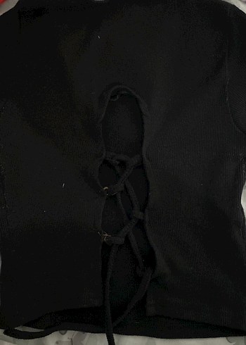 Standart Beden Beden Kız Çocuk Siyah Kısa Kollu Tişört