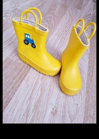 LC Waikiki Sarı Erkek Çocuk Kauçuk Yağmur Çizmesi