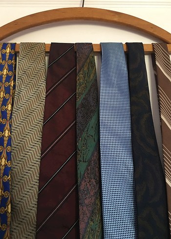 Erkek Çok Renkli Koyu Ton Kravat Seti - Görsel 2