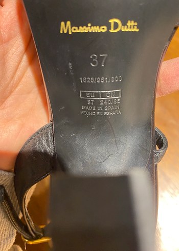 Massimo Dutti Deri Topuklu Kadın Sandalet