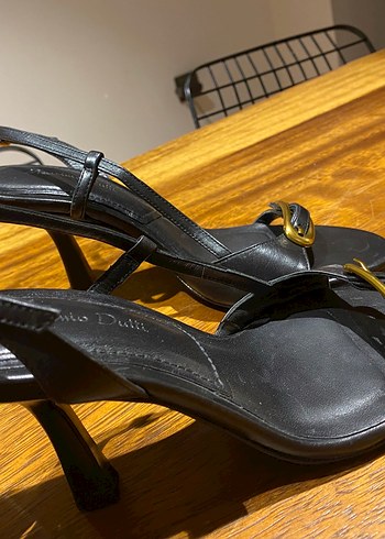 Massimo Dutti Massimo Dutti Deri Topuklu Kadın Sandalet