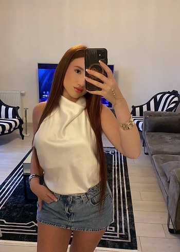 36 Beden beyaz Renk Mini Denim Şort
