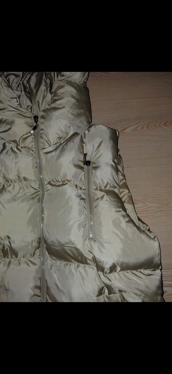 Fermuar Detay Şisme Yelek - Görsel 2