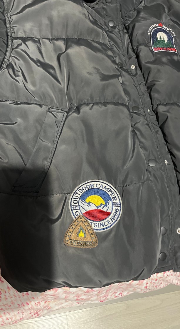 Düğmeli Siyah Kadın Street Wear Mon - Görsel 3