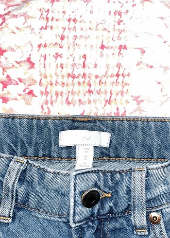 Kadın Mavi Bol Kesim Kot Pantolon - Görsel 4