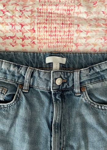 Kadın Mavi Bol Kesim Kot Pantolon - Görsel 2