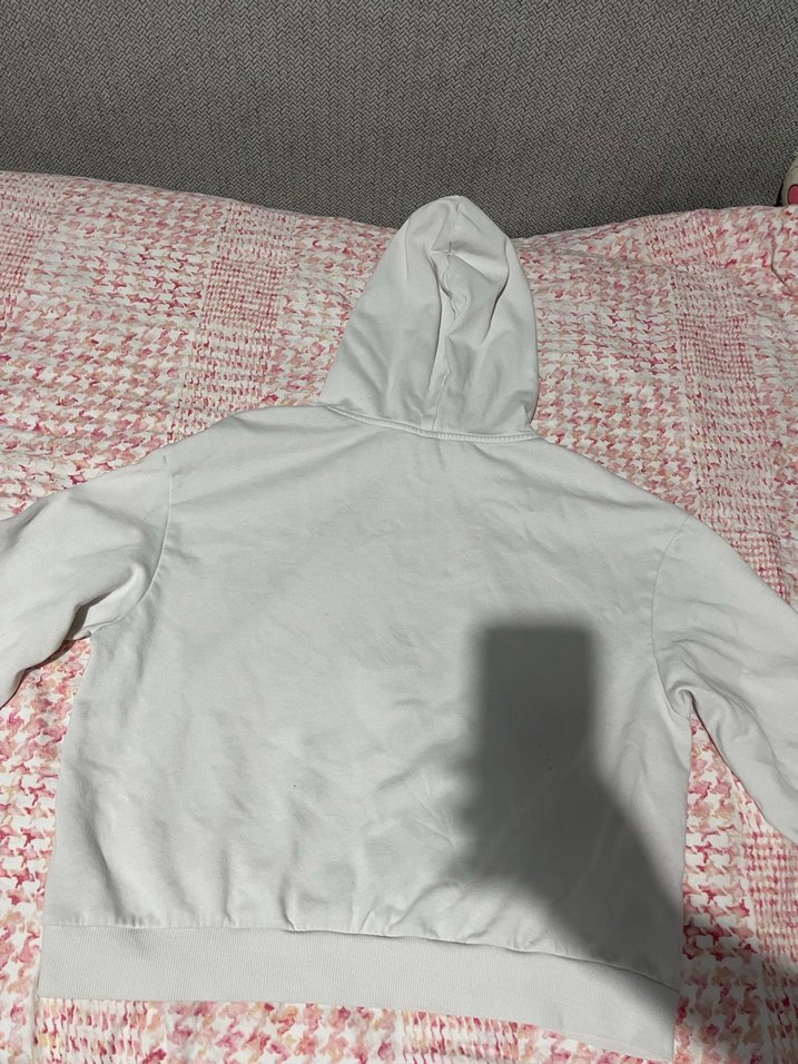 Kadın Sonic Desenli Beyaz Kapüşonlu Sweatshirt - Görsel 3