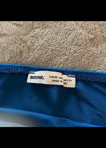 xs Beden mavi Renk Bershka crop