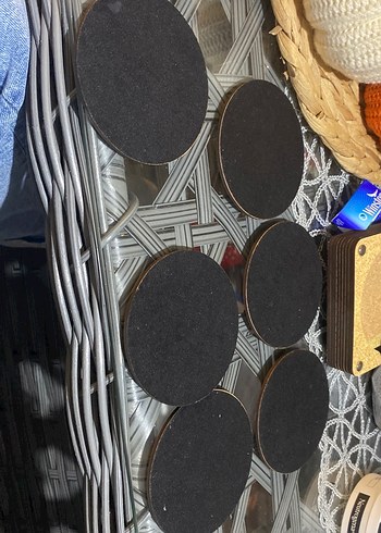 Bohem Tarzı Ahşap Mandala Altlık Seti - Görsel 4