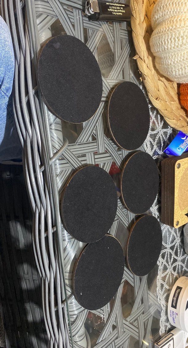 Bohem Tarzı Ahşap Mandala Altlık Seti - Görsel 4