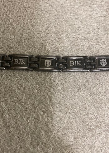 Gri Zincir Detaylı Yılan Desenli erkek Bileklik - Görsel 2