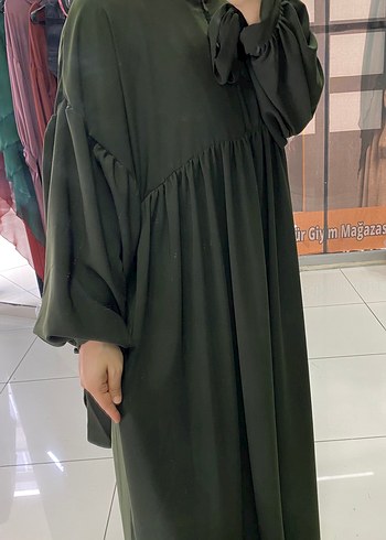 diğer Beden Koldan bağlamalı elbise
