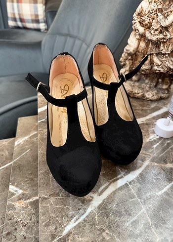 Siyah Platformlu Stiletto Kadın Ayakkabı - Görsel 2