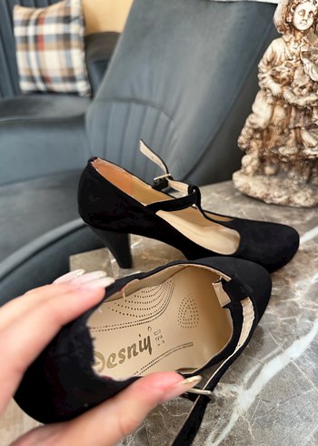 Siyah Platformlu Stiletto Kadın Ayakkabı - Görsel 4