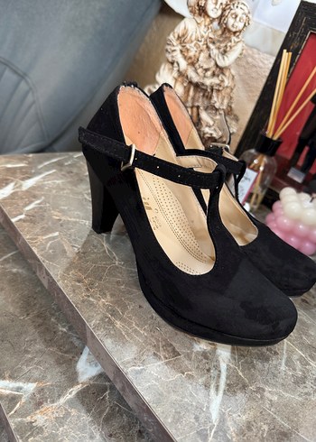 Siyah Platformlu Stiletto Kadın Ayakkabı - Görsel 5