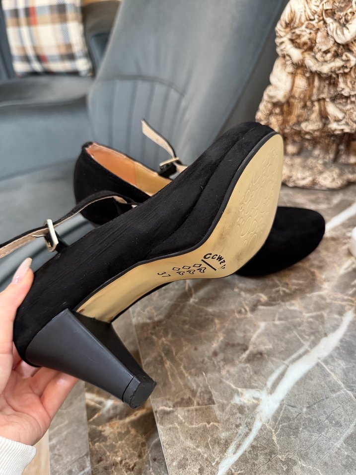 Siyah Platformlu Stiletto Kadın Ayakkabı - Görsel 3