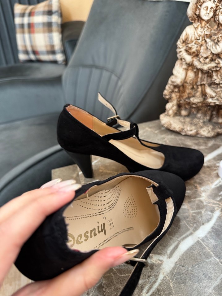 Siyah Platformlu Stiletto Kadın Ayakkabı - Görsel 4