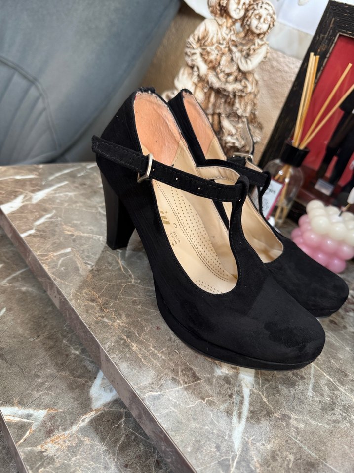 Siyah Platformlu Stiletto Kadın Ayakkabı - Görsel 5