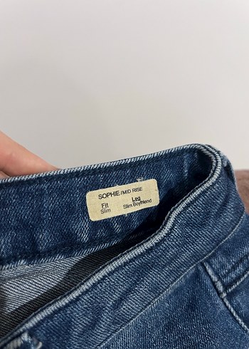 xs Beden mavi Renk Kadın Mavi Denim Normal Kesim Jean