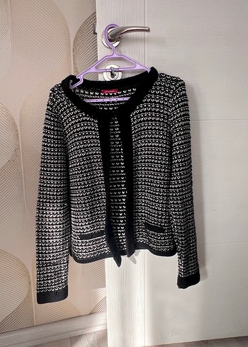 Kadın Siyah Örgü Triko Hırka - Görsel 2