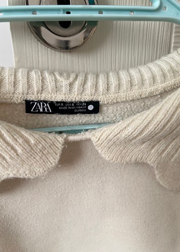 Krem Rengi Fırfırlı Kadın Kazak - Görsel 3